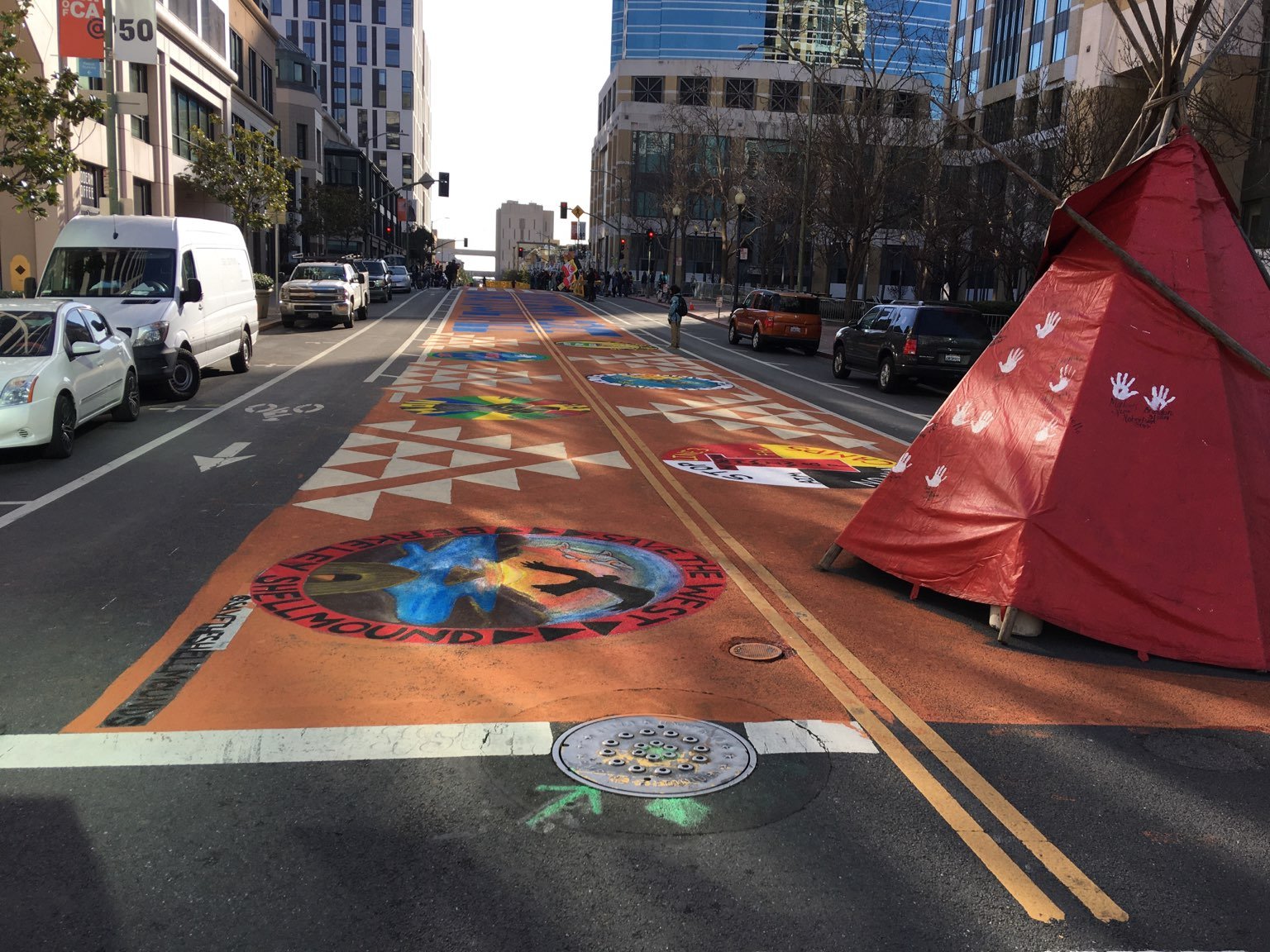 Stop Line 3 Street Mural:February 27th, 2021